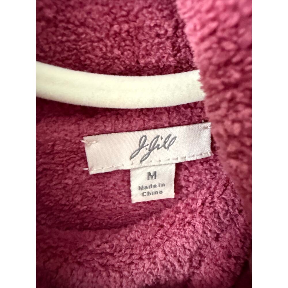 J Jill Chenille Turtleneck Sweater Pink Mauve Rose Womens Medium Y2K Cozy Soft - Picture 4 of 5